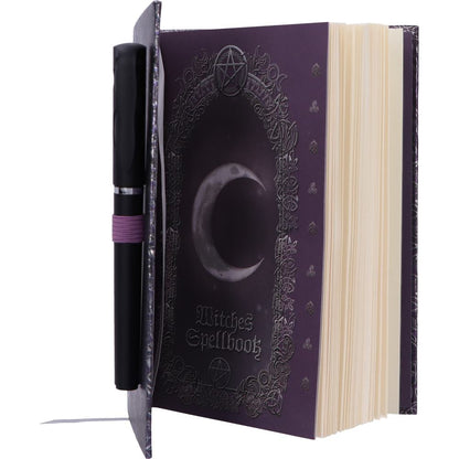 LUNA LAKOTA - OFFICIALLY LICENSED - BLACK CAT - EMBOSSED WITCHES SPELL BOOK & PEN