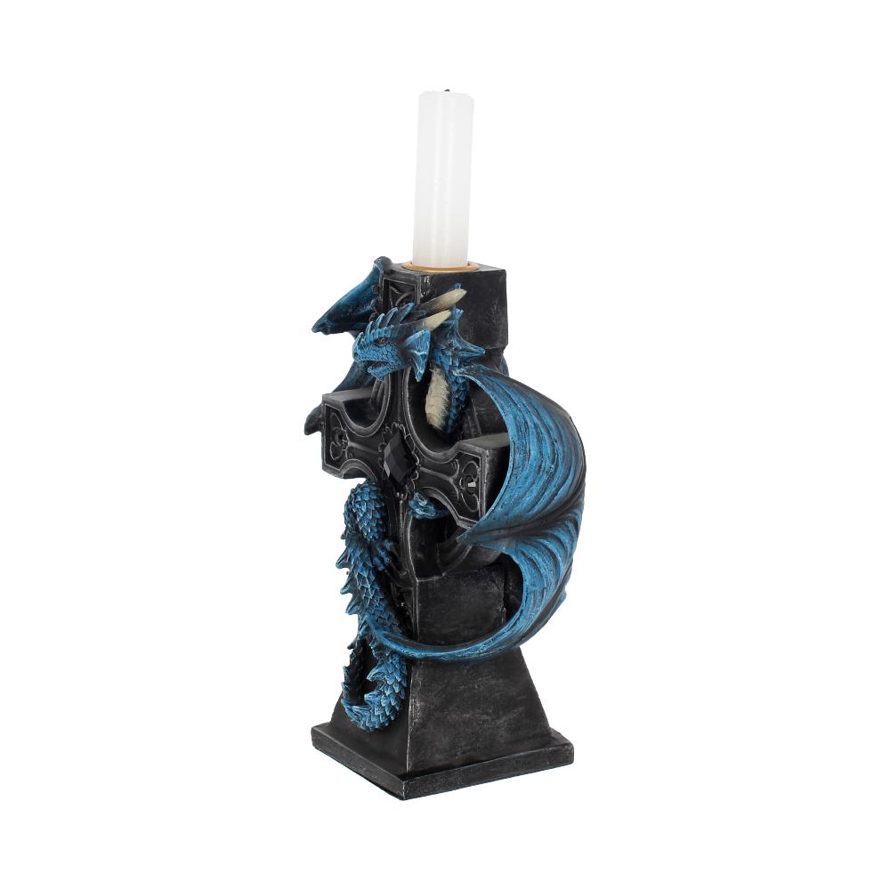 ANNE STOKES - OFFICIALLY LICENSED - DRACO CANDELA - GOTHIC CANDLE HOLDER - 18cm