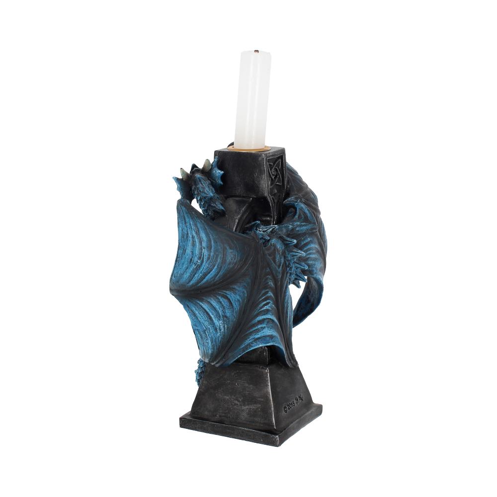 ANNE STOKES - OFFICIALLY LICENSED - DRACO CANDELA - GOTHIC CANDLE HOLDER - 18cm