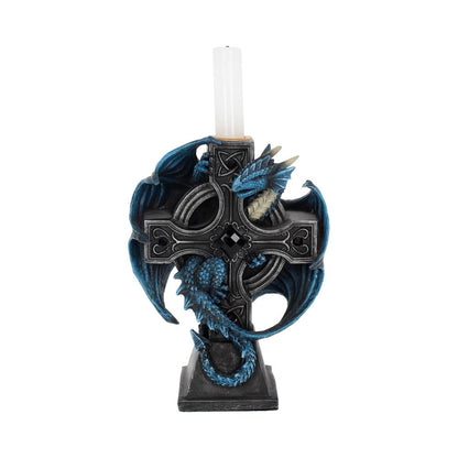 ANNE STOKES - OFFICIALLY LICENSED - DRACO CANDELA - GOTHIC CANDLE HOLDER - 18cm