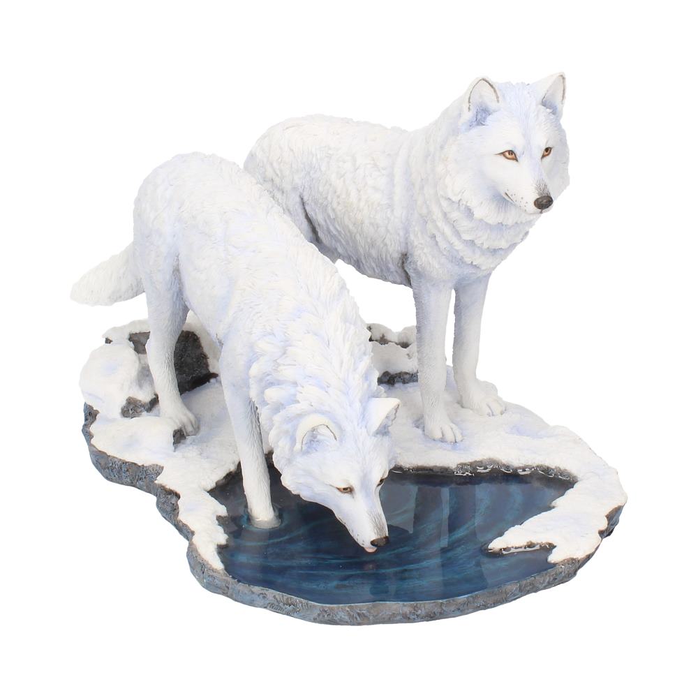 LISA PARKER - OFFICIALLY LICENSED - WARRIORS OF WINTER - WOLF FIGURINE - 35cm