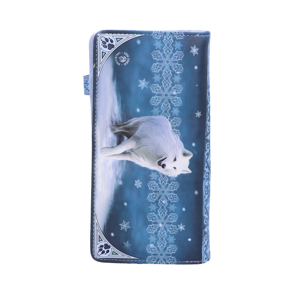 ANNE STOKES - OFFICIALLY LICENSED - WINTER GUARDIANS - WOLF - EMBOSSED PURSE - 18.5cm