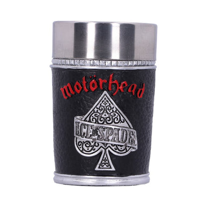 MOTORHEAD SHOTGLASS 8cm - ACE OF SPADES WARPIG SHOTGLASS - OFFICIALLY LICENSED MERCHANDISE