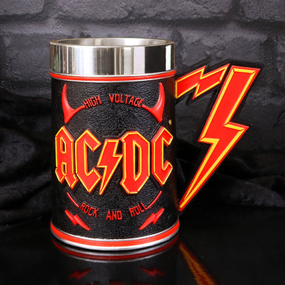 AC/DC 'HIGH VOLTAGE' TANKARD 15.2cm - OFFICIALLY LICENSED MERCHANDISE