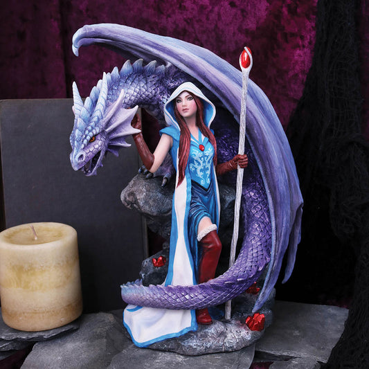 ANNE STOKES - OFFICIALLY LICENSED - DRAGON MAGE - DRAGON FIGURINE 24cm