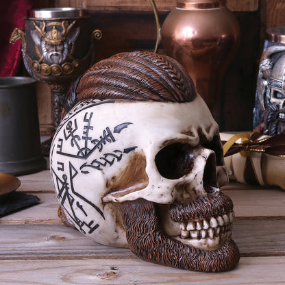 VIKING SKULL - RAGNAR - RUNIC COMPASS DESIGN