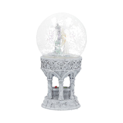 ANNE STOKES - OFFICIALLY LICENSED - ONLY LOVE REMAINS - ANGEL - SNOW GLOBE - 18.5cm