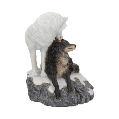 LISA PARKER - OFFICIALLY LICENSED - SNOW KISSES - WOLF FIGURINE - 20.5cm