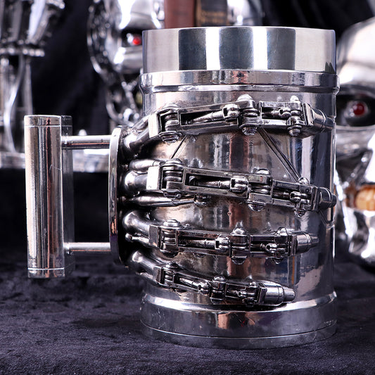 TERMINATOR 2 - OFFICIALLY LICENSED - TERMINATOR 2 TANKARD WITH STAINLESS STEEL LINER