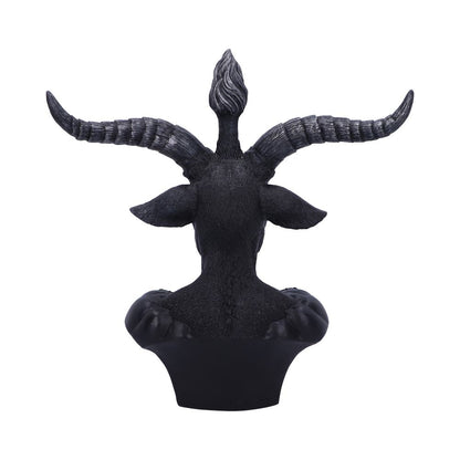 BAPHOMET - BLACK & SILVER - HAND PAINTED - (LARGE) 33cm