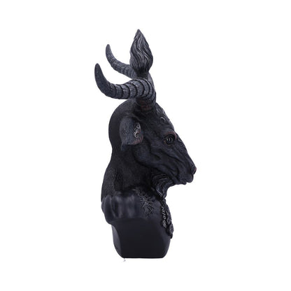 BAPHOMET - BLACK & SILVER - HAND PAINTED - (LARGE) 33cm