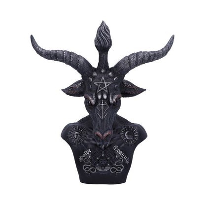 BAPHOMET - BLACK & SILVER - HAND PAINTED - (LARGE) 33cm