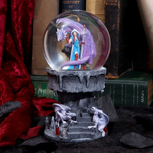 ANNE STOKES - OFFICIALLY LICENSED - DRAGON MAGE - DRAGON - SNOW GLOBE - 19cm