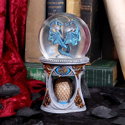 ANNE STOKES - OFFICIALLY LICENSED - DRAGON HEART - DRAGON - SNOW GLOBE - 19cm