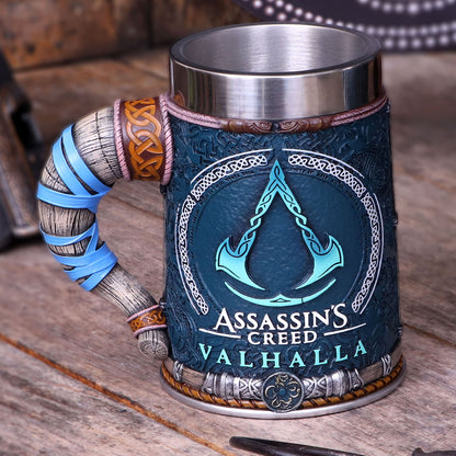 ASSASSIN'S CREED - OFFICIALLY LICENSED - ASSASSIN'S CREED 'VALHALLA' TANKARD WITH STAINLESS STEEL LINER