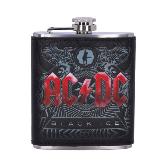 AC/DC 'BLACK ICE' EMBOSSED HIPFLASK -OFFICIALLY LICENSED MERCHANDISE