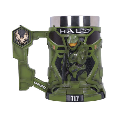 HALO - OFFICIALLY LICENSED - HALO MASTER CHIEF TANKARD WITH STAINLESS STEEL LINER