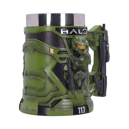 HALO - OFFICIALLY LICENSED - HALO MASTER CHIEF TANKARD WITH STAINLESS STEEL LINER