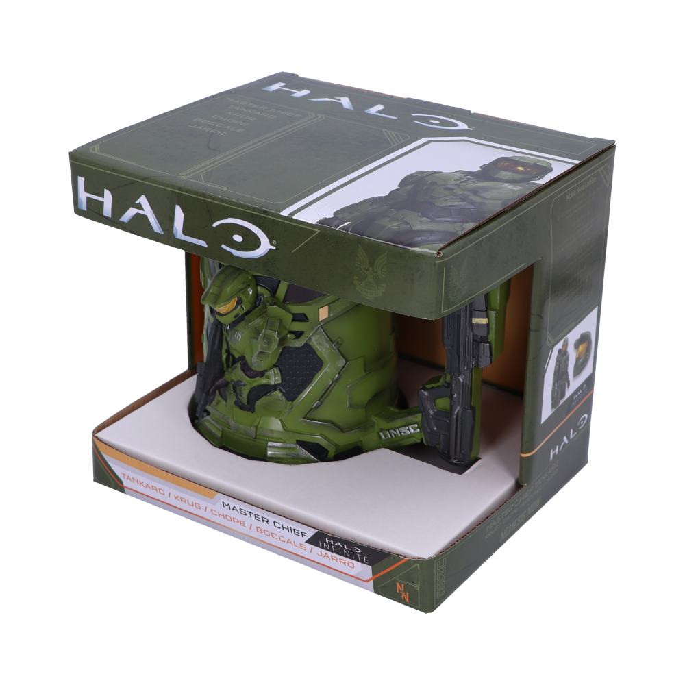 HALO - OFFICIALLY LICENSED - HALO MASTER CHIEF TANKARD WITH STAINLESS STEEL LINER