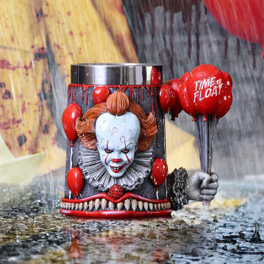 'IT' - PENNYWISE - OFFICIALLY LICENSED COLLECTABLE - PENNYWISE TANKARD WITH STAINLESS STEEL LINER
