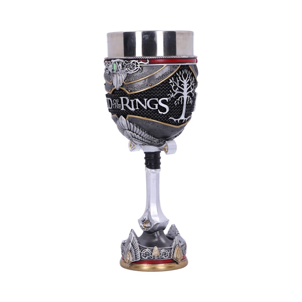 LORD OF THE RINGS - OFFICIALLY LICENSED COLLECTABLE - THE ARAGORN GOBLET WITH STAINLESS STEEL LINER
