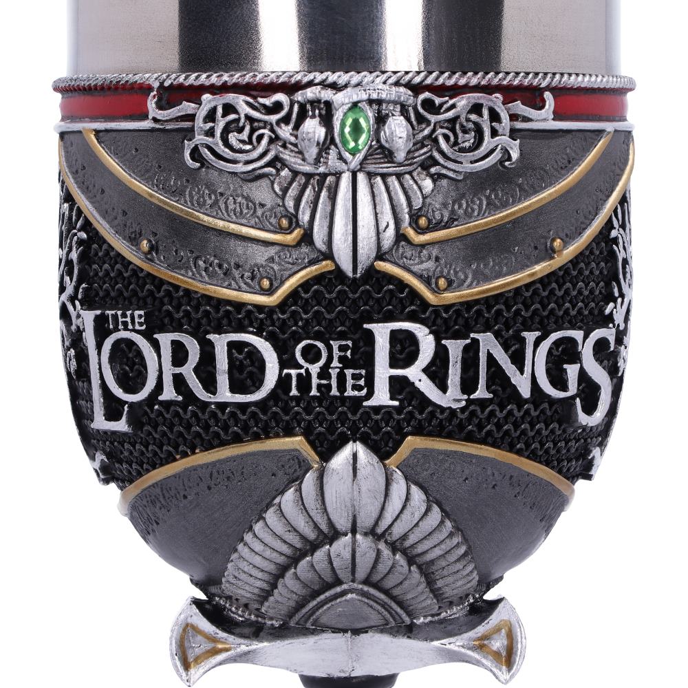 LORD OF THE RINGS - OFFICIALLY LICENSED COLLECTABLE - THE ARAGORN GOBLET WITH STAINLESS STEEL LINER