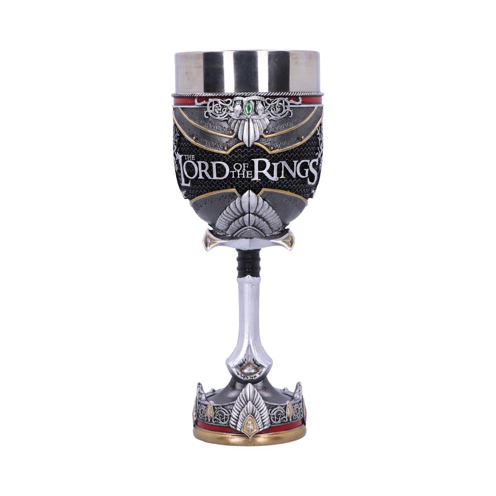 LORD OF THE RINGS - OFFICIALLY LICENSED COLLECTABLE - THE ARAGORN GOBLET WITH STAINLESS STEEL LINER