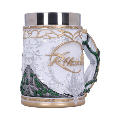LORD OF THE RINGS - OFFICIALLY LICENSED COLLECTABLE - THE RIVENDELL TANKARD WITH STAINLESS STEEL LINER