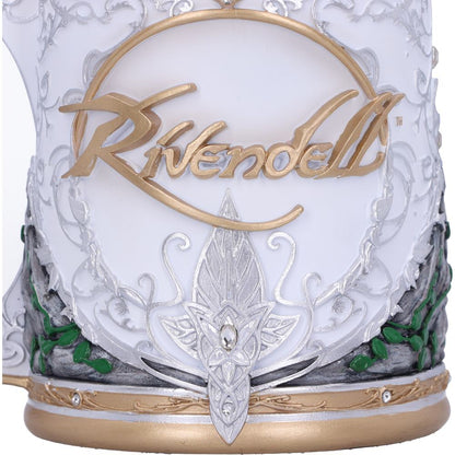 LORD OF THE RINGS - OFFICIALLY LICENSED COLLECTABLE - THE RIVENDELL TANKARD WITH STAINLESS STEEL LINER
