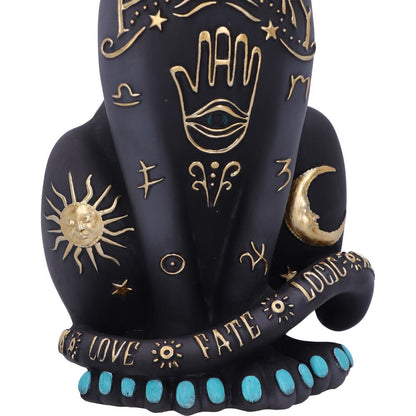 CAT FIGURINE - FORTUNE KITTY - THE PALMISTRY CAT - 27cm