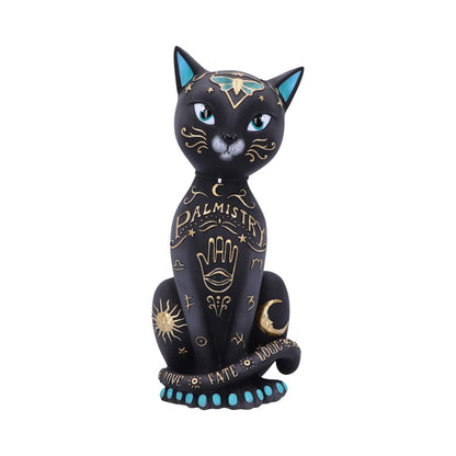 CAT FIGURINE - FORTUNE KITTY - THE PALMISTRY CAT - 27cm