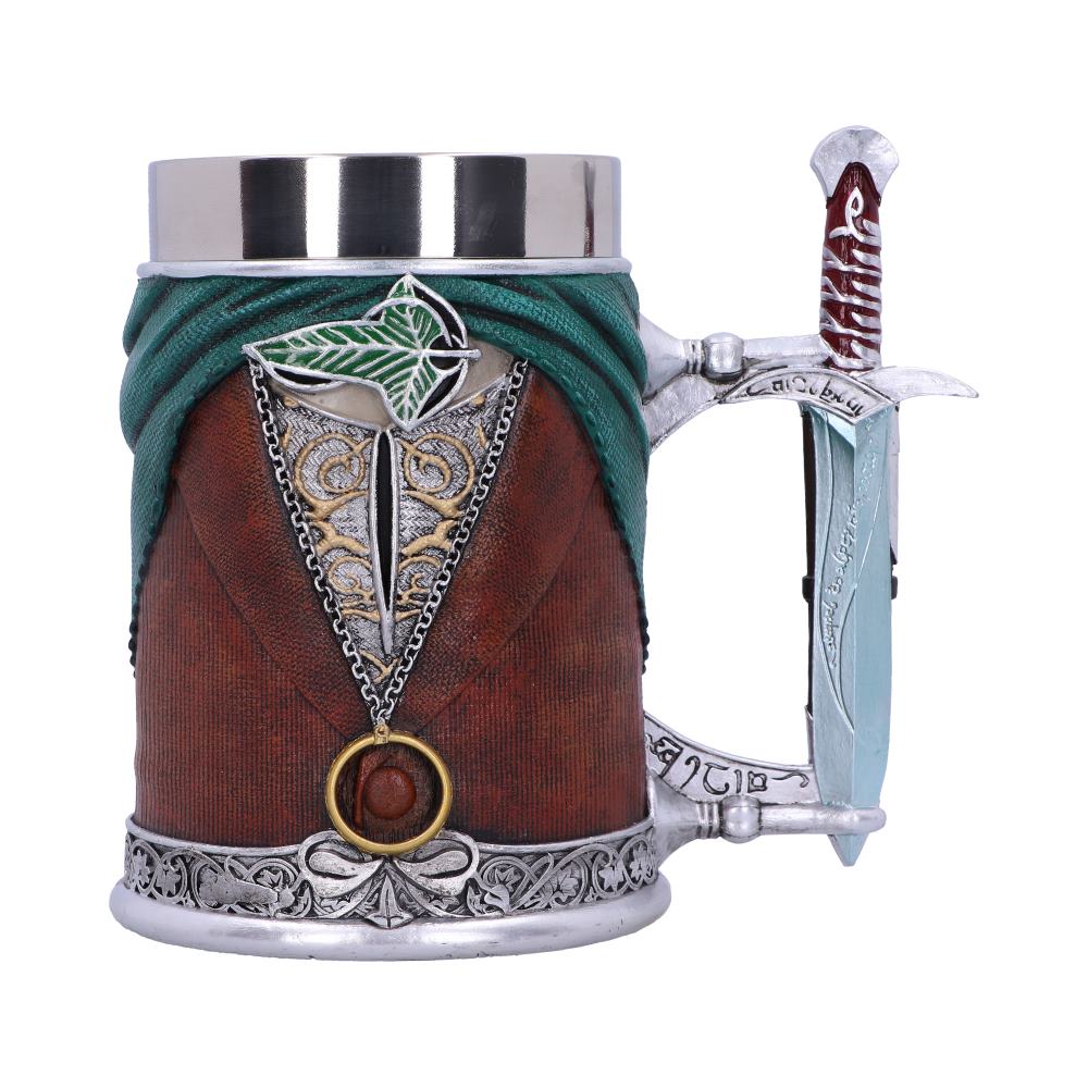 LORD OF THE RINGS - OFFICIALLY LICENSED COLLECTABLE - THE FRODO TANKARD WITH STAINLESS STEEL LINER
