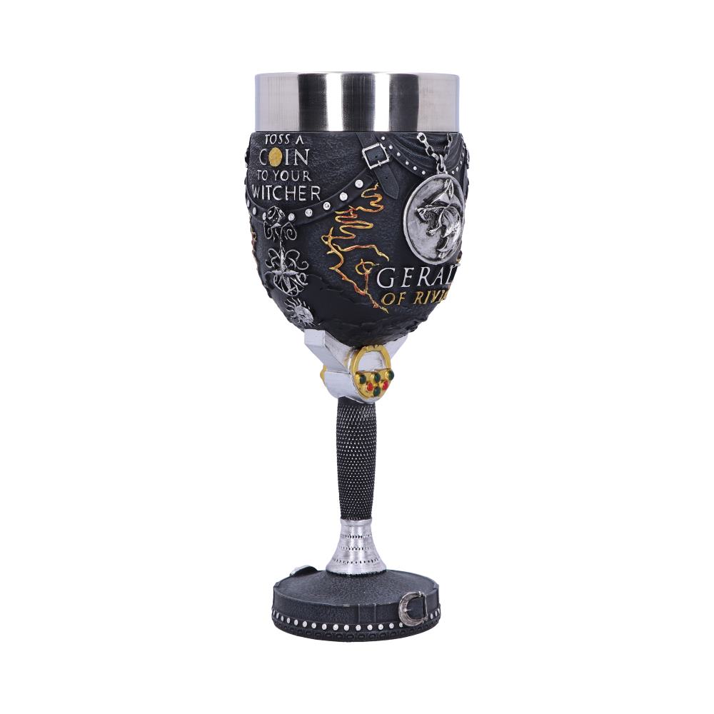 THE WITCHER - OFFICIALLY LICENSED COLLECTABLE - GERALT OF RIVIA GOBLET WITH STAINLESS STEEL LINER