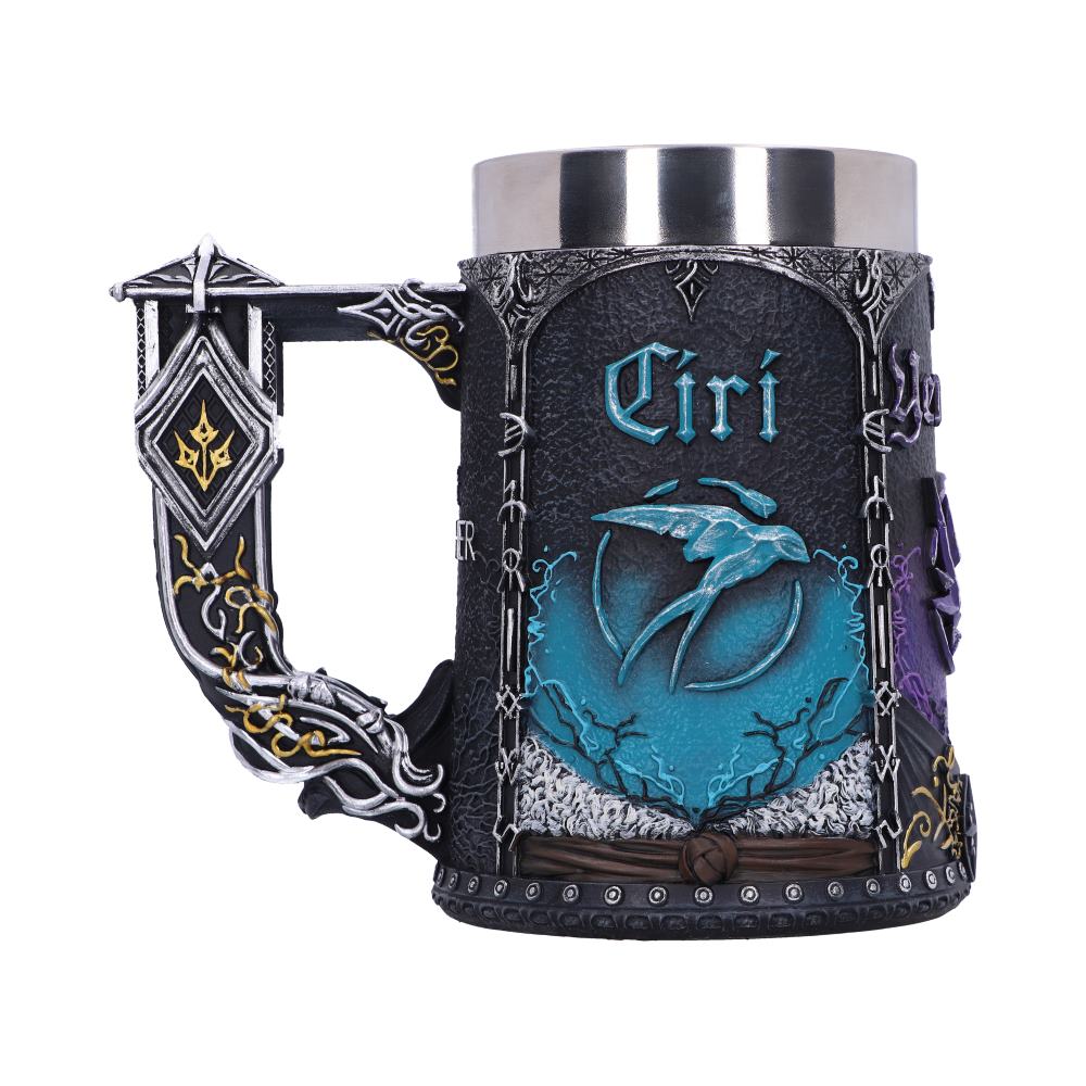 THE WITCHER - OFFICIALLY LICENSED COLLECTABLE - THE TRINITY TANKARD WITH STAINLESS STEEL LINER