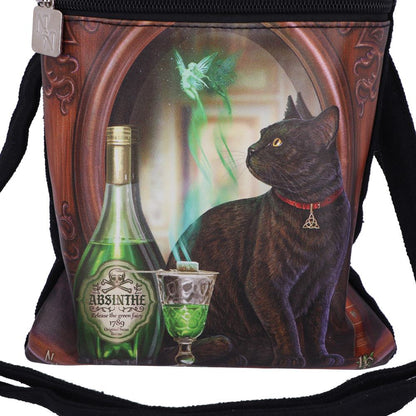 LISA PARKER - OFFICIALLY LICENSED - ABSINTHE & BLACK CAT - CAT - SHOULDER BAG - 23cm