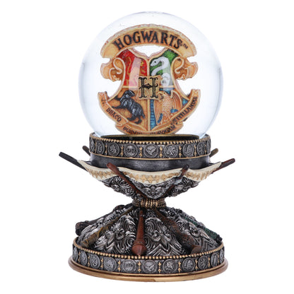 HARRY POTTER - OFFICIALLY LICENSED COLLECTABLE - HOGWARTS SNOW GLOBE WITH 'WAND' STAND