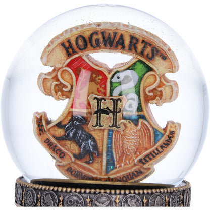 HARRY POTTER - OFFICIALLY LICENSED COLLECTABLE - HOGWARTS SNOW GLOBE WITH 'WAND' STAND