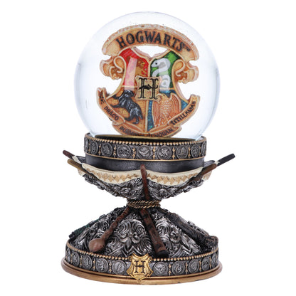 HARRY POTTER - OFFICIALLY LICENSED COLLECTABLE - HOGWARTS SNOW GLOBE WITH 'WAND' STAND