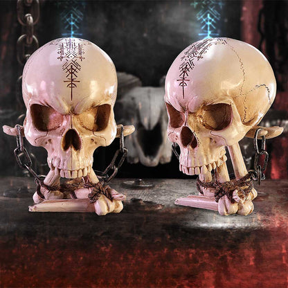 THE RECKONING SKULL - A HAUNTING SKULL RESTING ON A CROSS SHAPED PILE OF BONES