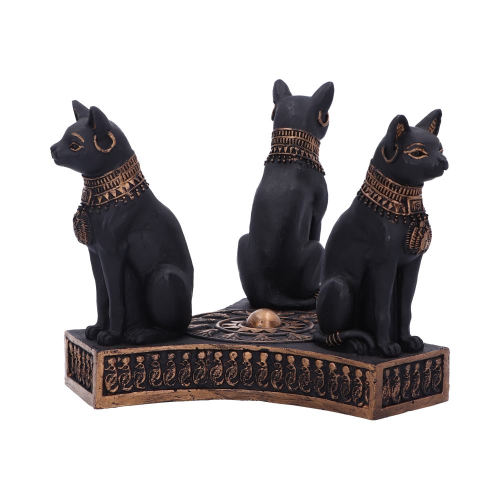 CRYSTAL BALL HOLDER - BASTET'S HONOUR - EGYPTIAN CATS