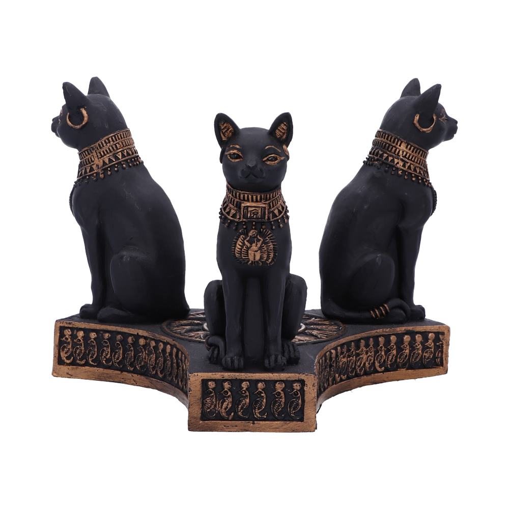 CRYSTAL BALL HOLDER - BASTET'S HONOUR - EGYPTIAN CATS