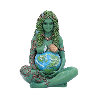 MOTHER EARTH ART FIGURINE - HAND PAINTED - 17.5cm