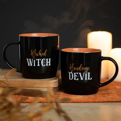 MUGS - WICKED WITCH & HANDSOME DEVIL COUPLES MUG SET