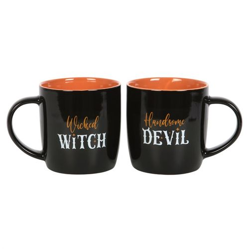MUGS - WICKED WITCH & HANDSOME DEVIL COUPLES MUG SET