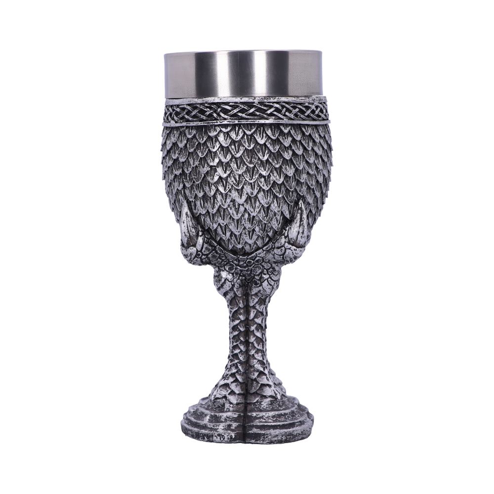 GREY SCALE - THE DRAGON CLAW GOBLET - WITH STAINLESS STEEL LINER 19.5cm