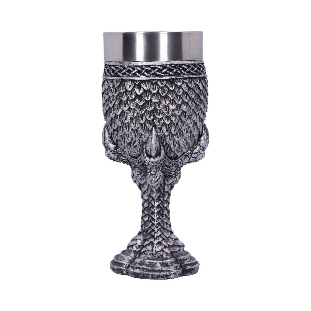 GREY SCALE - THE DRAGON CLAW GOBLET - WITH STAINLESS STEEL LINER 19.5cm