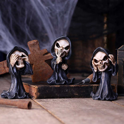 THREE WISE GRIM REAPERS - SEE NO EVIL, HEAR NO EVIL, SPEAK NO EVIL