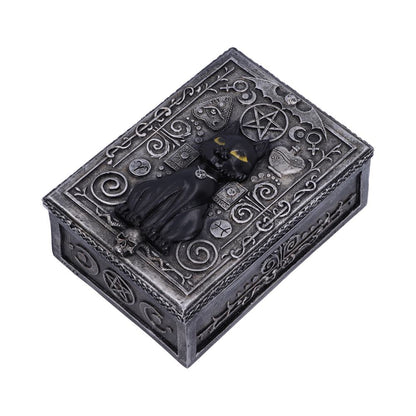 FAMILIAR SPELL - BLACK CAT - TRINKET BOX - 13.7cm